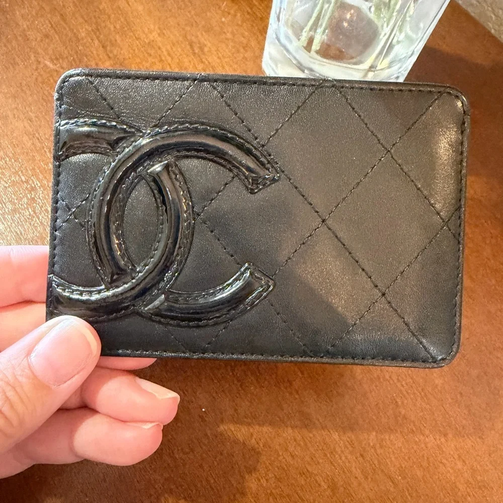 CHANEL Black Quilted Cambon Card Case - Picture 8 of 13